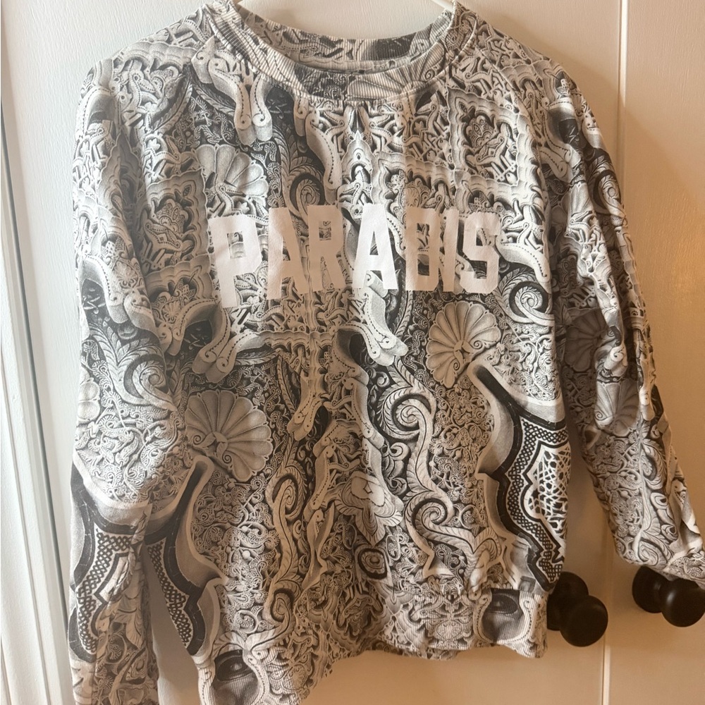 Size S Life Is A Joke x Eleven Paris PARADIS Sweatshirt Trippy AOP Graphic